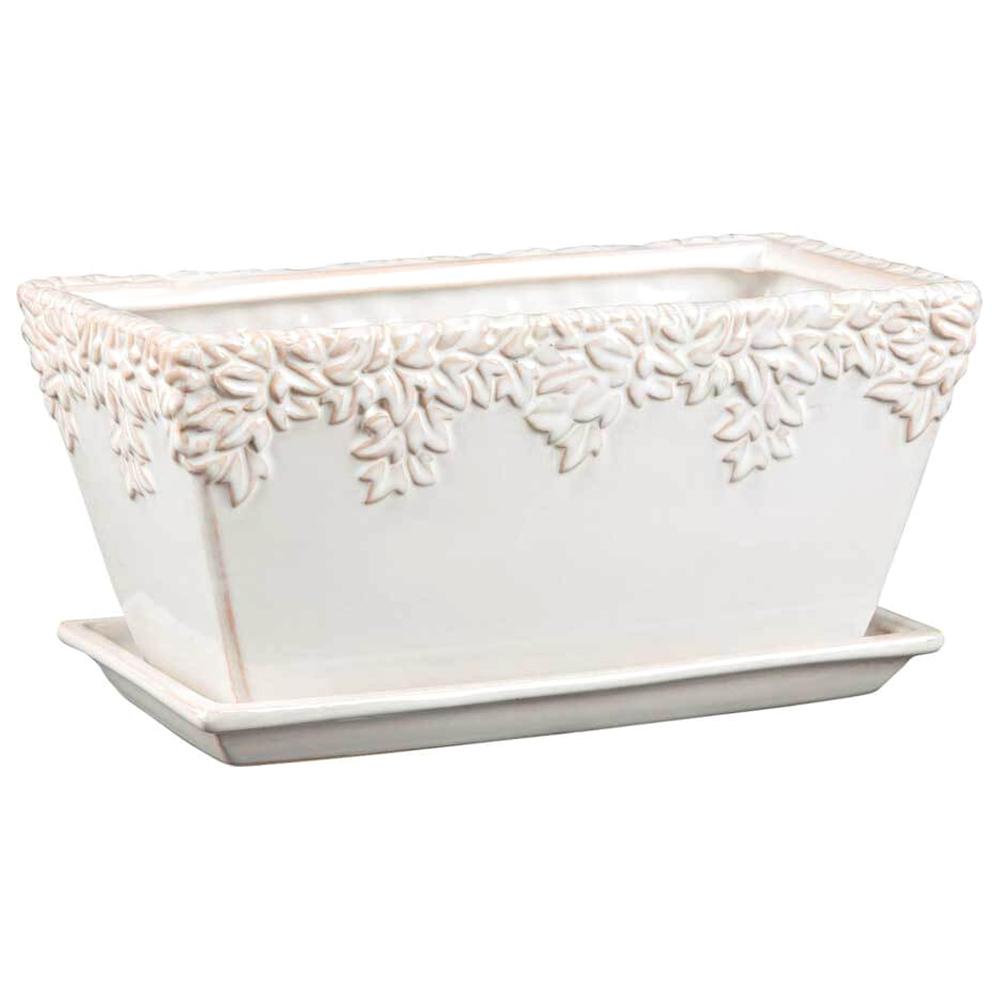 Ivy League Window Box 12in Moonstone 