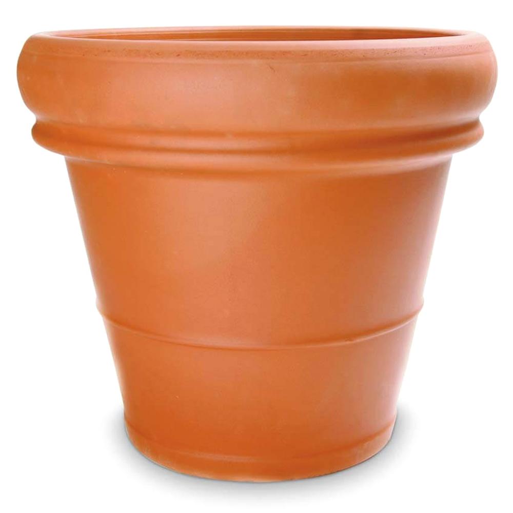 Terra Cotta Heavy Rimmed Pot 14.5in 