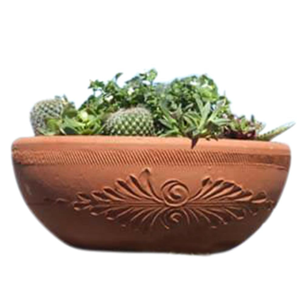 Rustic Terra Cotta Torpedo Pot 12.5in 