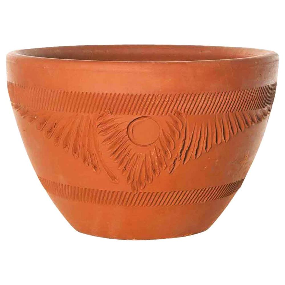 Rustic Terra Cotta Torpedo Pot 15.5in 