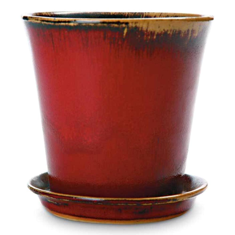 Reaction Flare Pot Oxblood 6.25in 