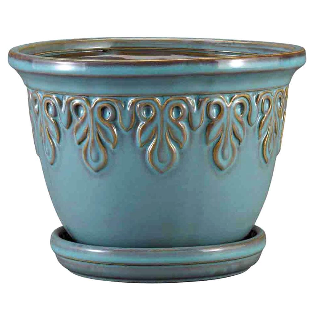 Fairfax Planter Celadon 7.75in 