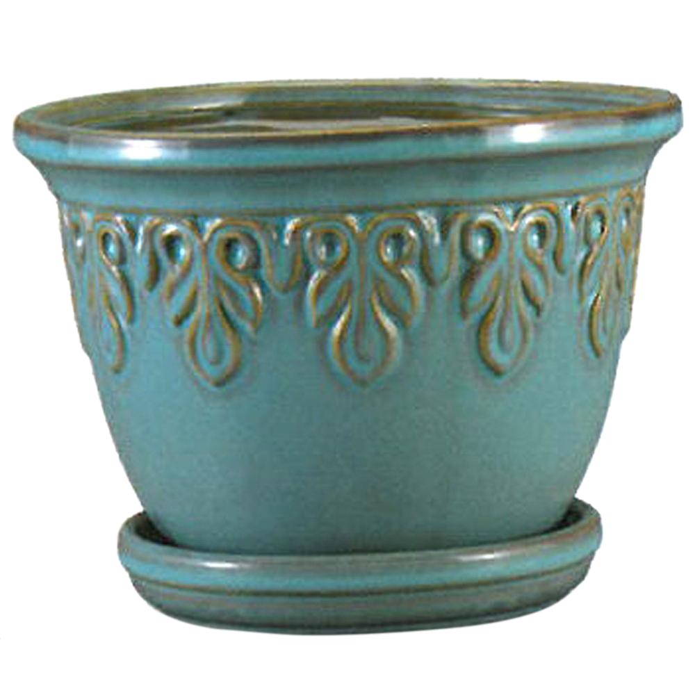 Fairfax Planter Celadon 9.25in 