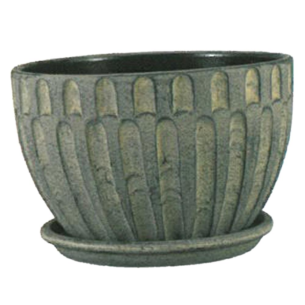 Cockle Shell Bowl Charcoal 11in 