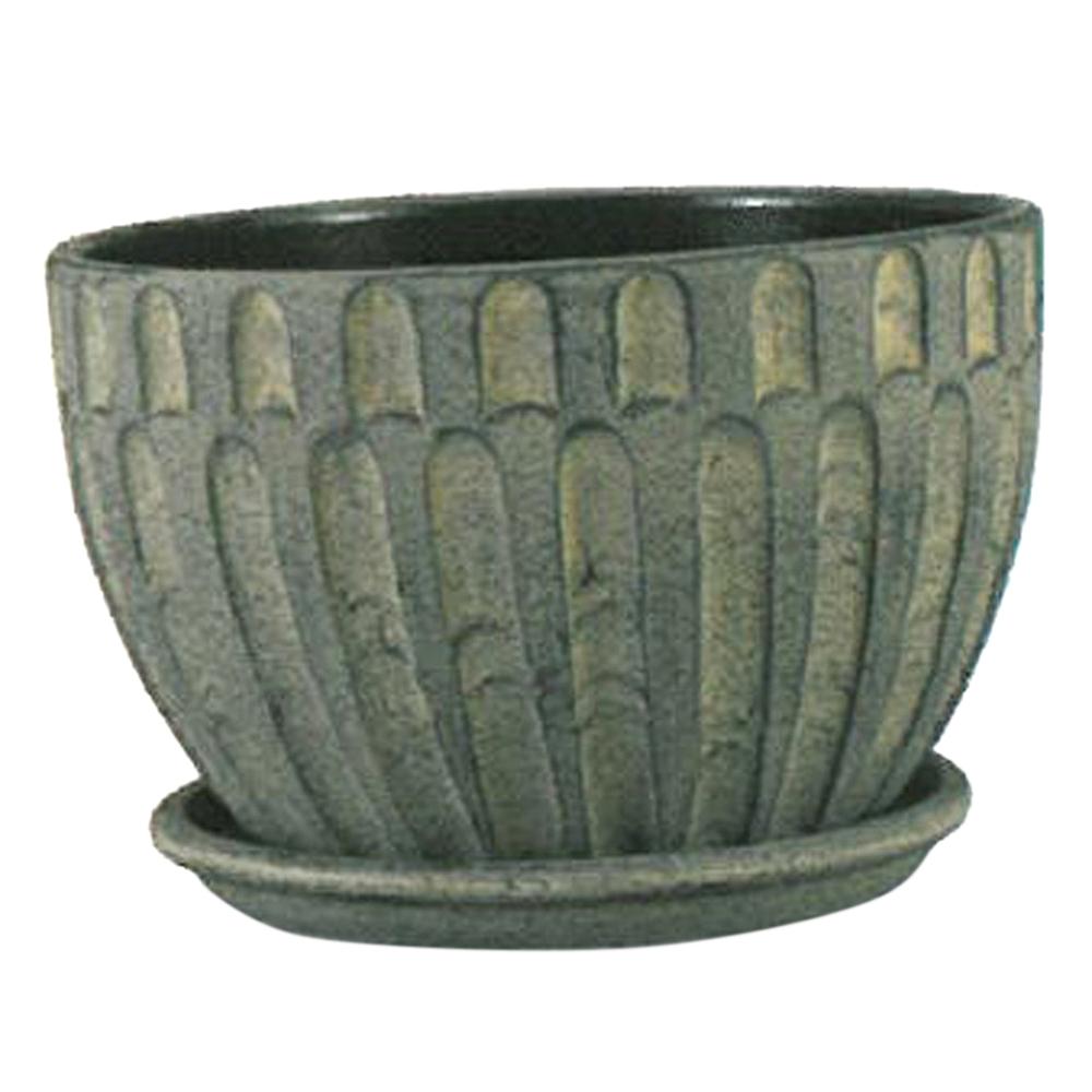 Cockle Shell Bowl Charcoal 13.75in 