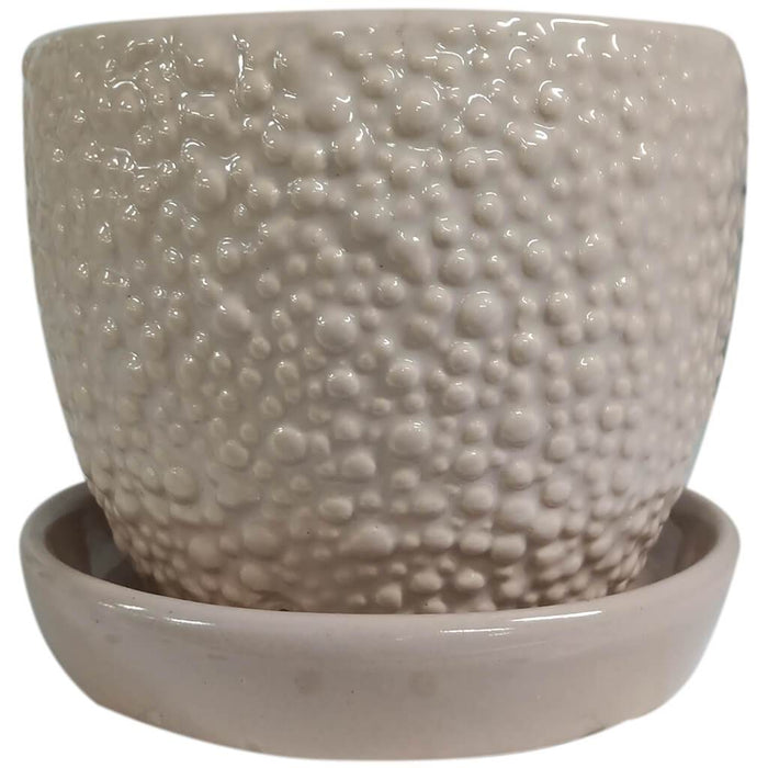Nep Bubble Cup Pot Pale Gray 5in