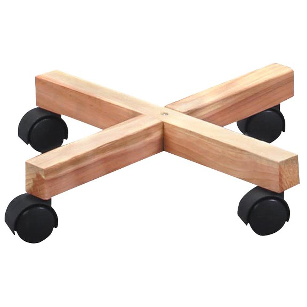 Wood Barrel Mover Natural 13in 