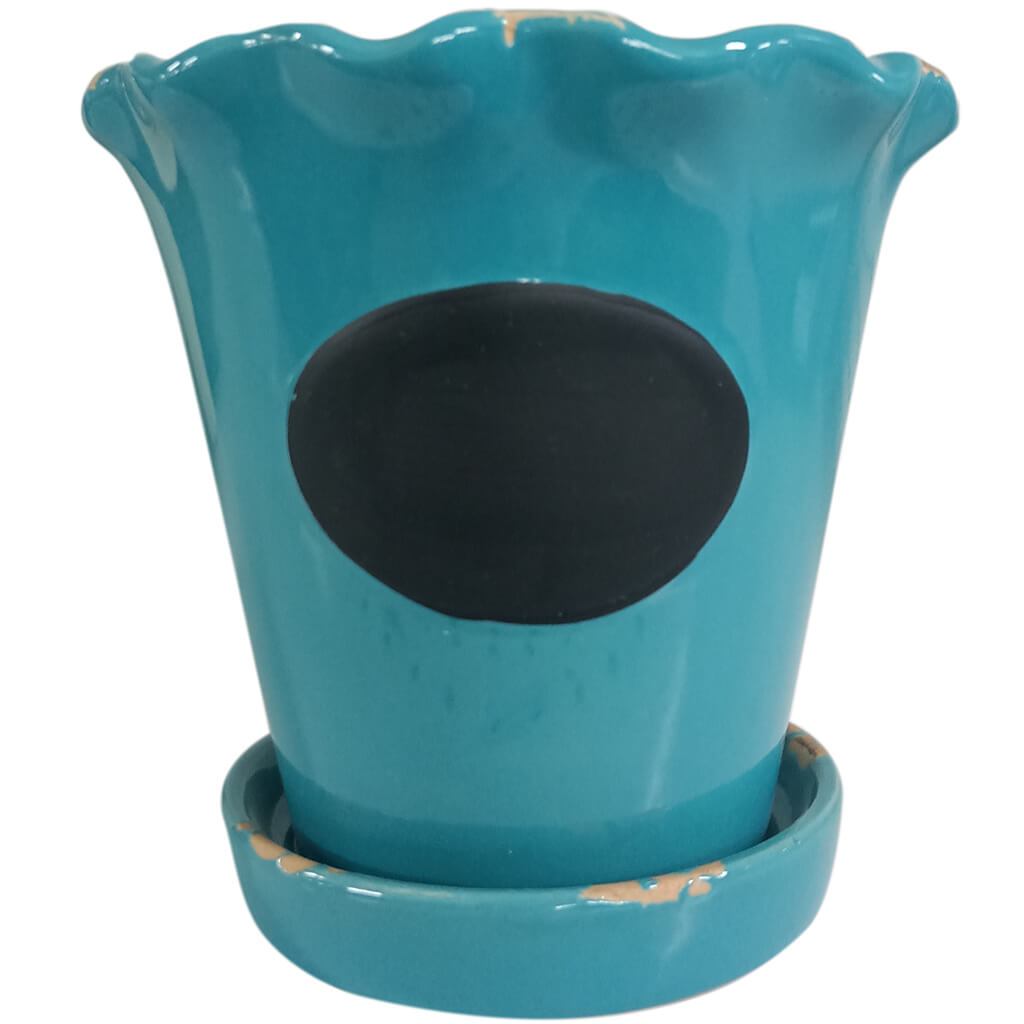 Nep Chalkboard Herb Pot Blue 5