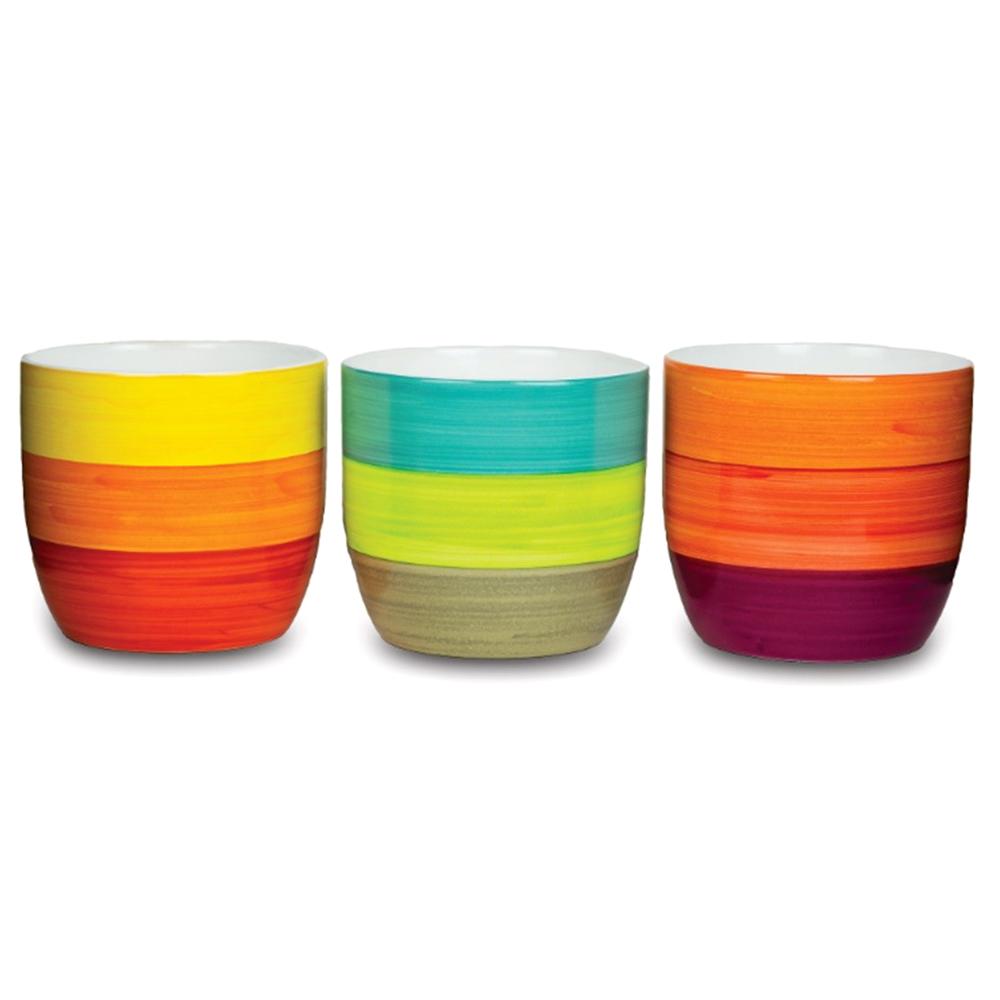 Bright Stripes Cup Pot 5.25 