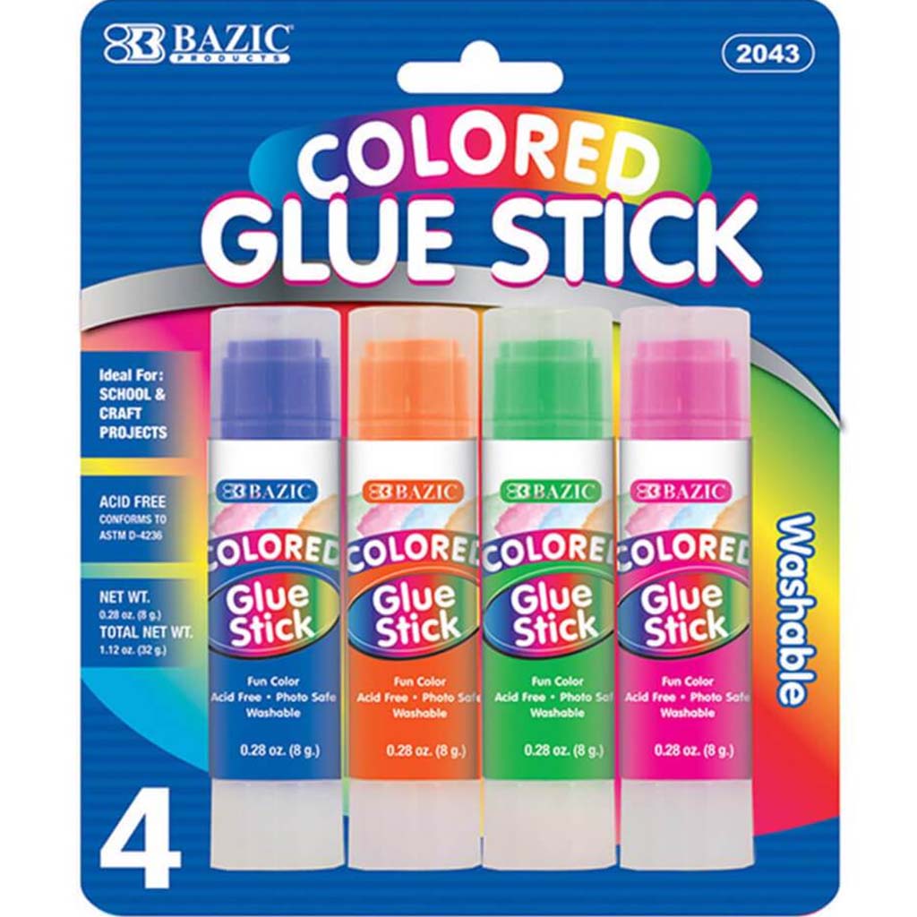 Washable Colored Glue Stick 