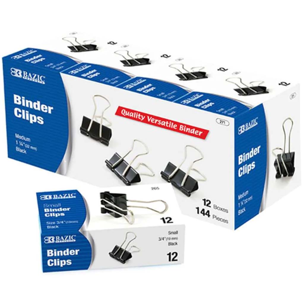 Black Binder Clip Medium 32mm 