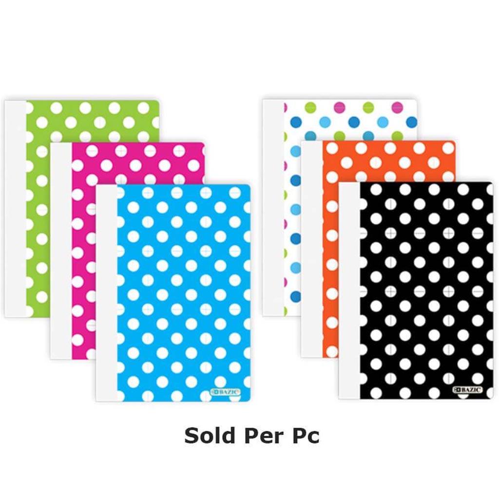 Polka Dot Poly Cover Personal Composition Book 5in x 7in 80ct 