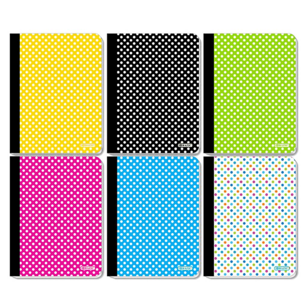 Polka Dot Composition Book College Ruled 100 Sheets 