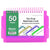 Bazic Ruled White Index Card, View Poly Spiral Bound with 2-Tab Divider 3in x 5in 50ct