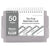 Bazic Ruled White Index Card, View Poly Spiral Bound with 2-Tab Divider 3in x 5in 50ct