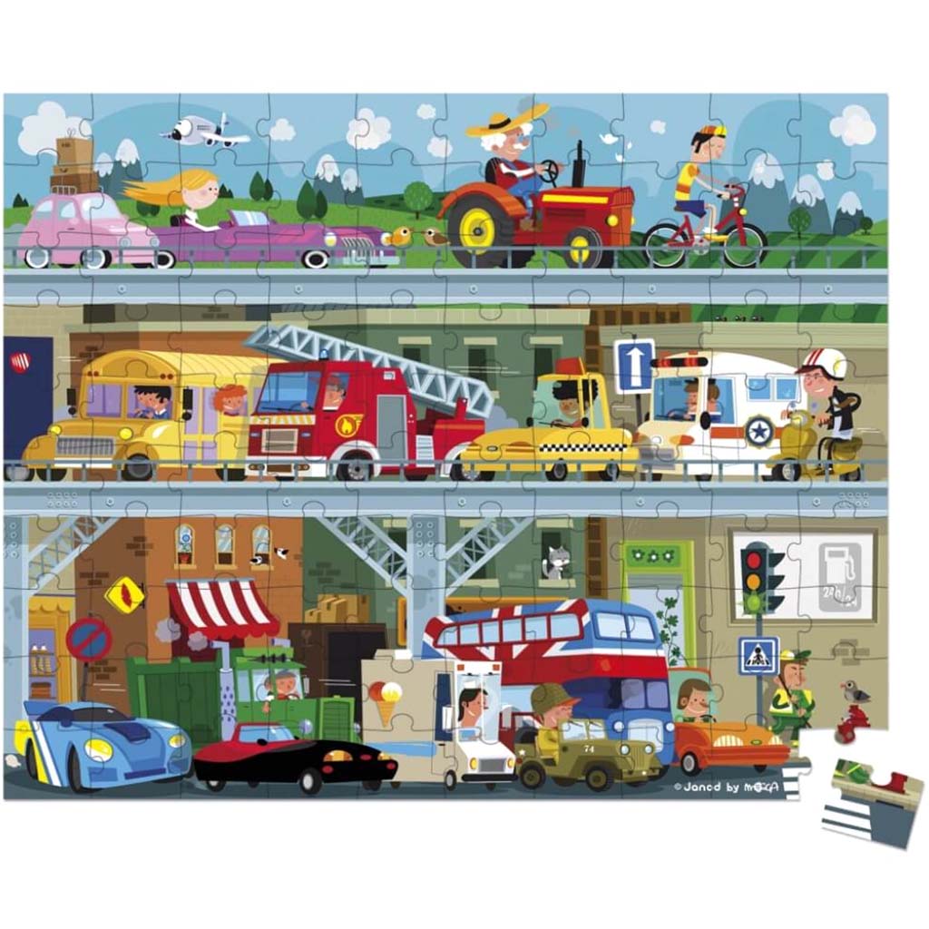 HAT BOXED VEHICLES PUZZLE 