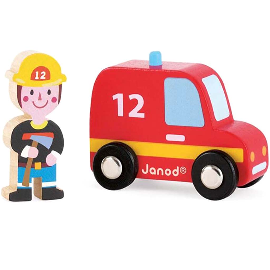 STORY CITY FIREFIGHTER CAR AND FIREFIGHTER PLAYSET 