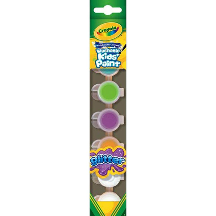 Crayola Washable Kid's Paint with Glitter Special Effects 6ct