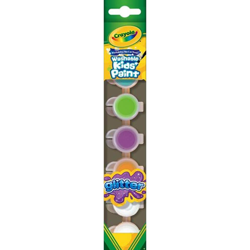 Crayola Washable Kid's Paint with Glitter Special Effects 6ct