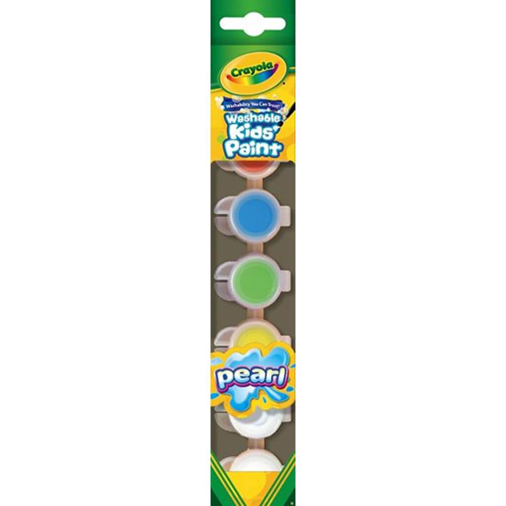 Crayola Washable Kid's Paint with Pearl Special Effects 6ct