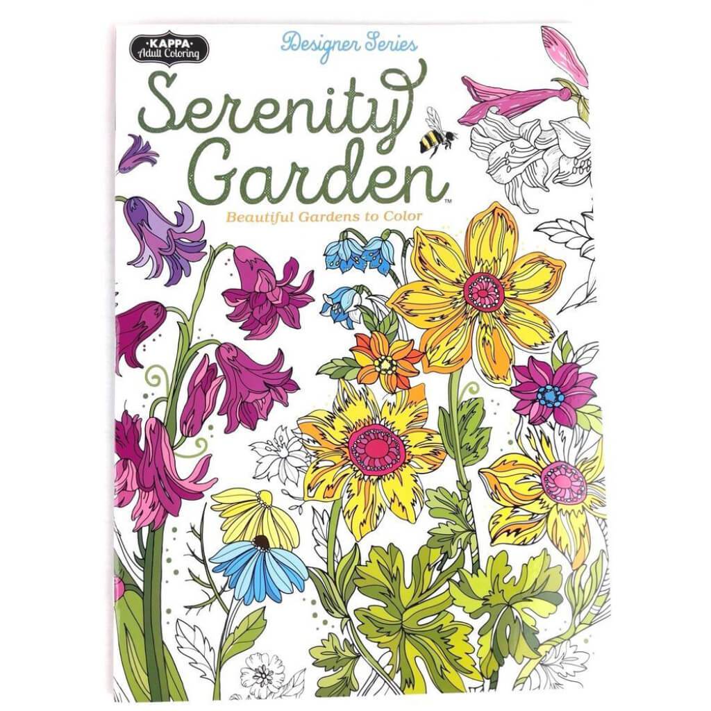 Serenity Garden Coloring Book For Adult