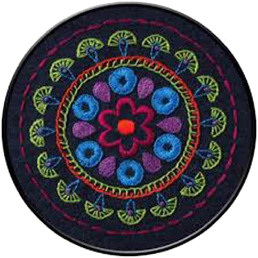 Bucilla Stamped Embroidery Kit 6in Round Tribal Medallion