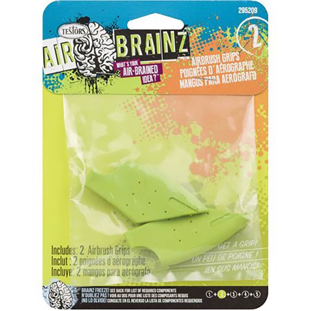 Airbrainz Airbrush Grips 2/Pkg Lime