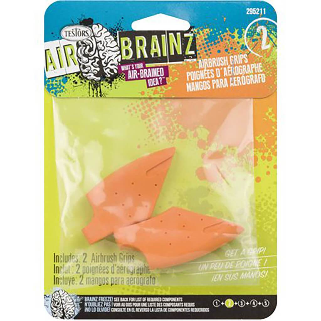 Airbrainz Airbrush Grips 2/Pkg Orange