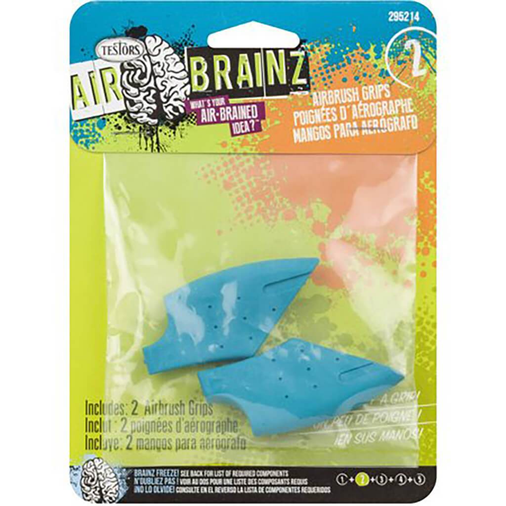 Airbrainz Airbrush Grips 2/Pkg Turquoise