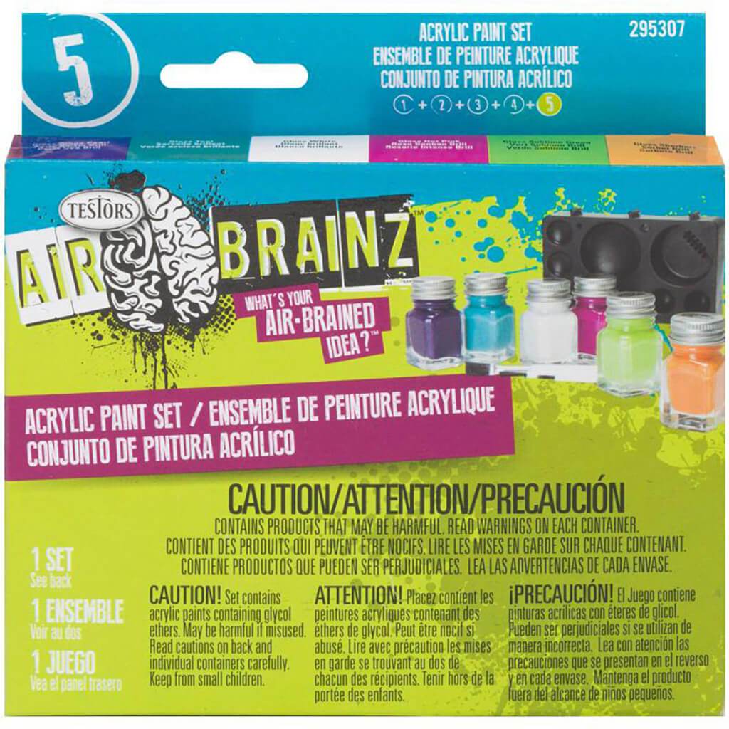 Airbrainz Acrlyic Paint Set Fluorescent