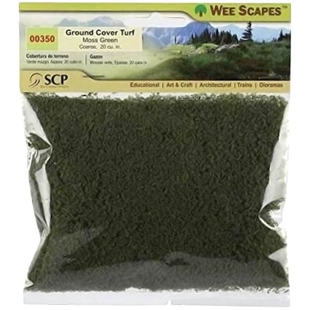 Ground Cover Turf, Moss Green Coarse, 20 cubic in. bag