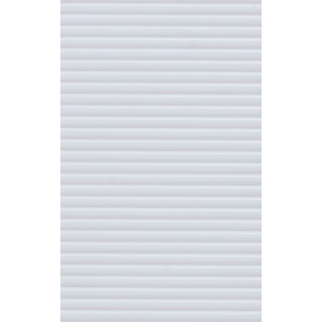 Corrugated Siding White 7.5in x 12in