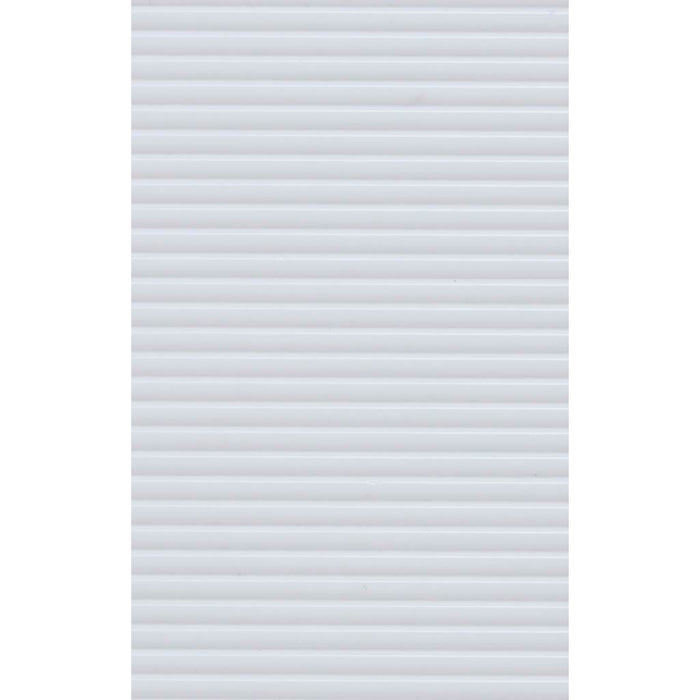 Corrugated Siding White 7.5in x 12in