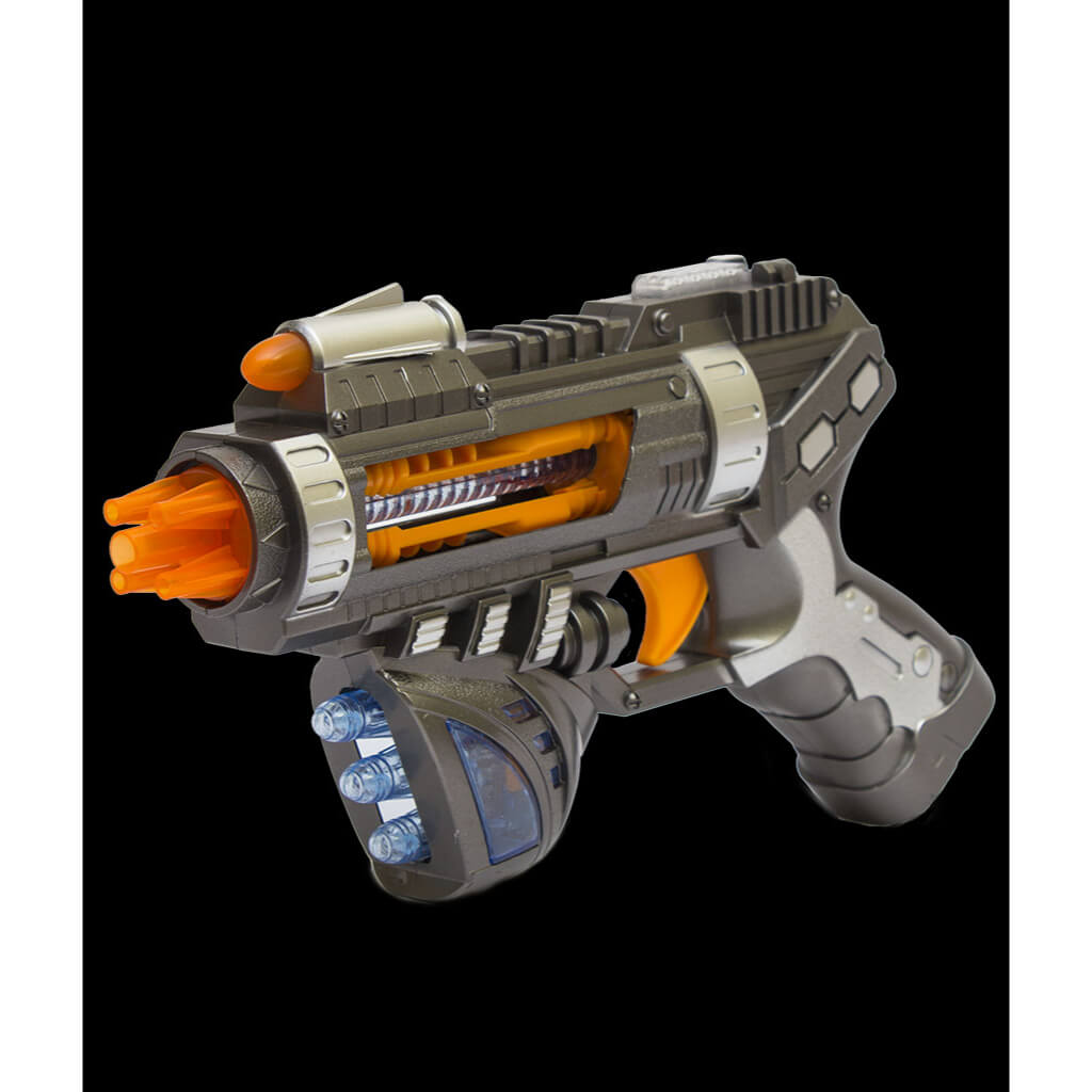 Led Revolving Space Pistol 9in