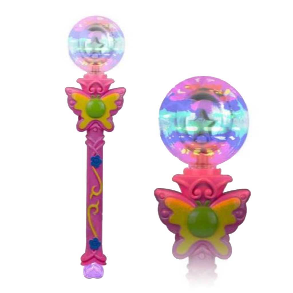 Led Butterfly Spinning Crystal Wand