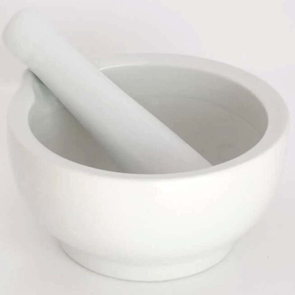 Porcelain Palettes Ceramic Mortar And Pestle 