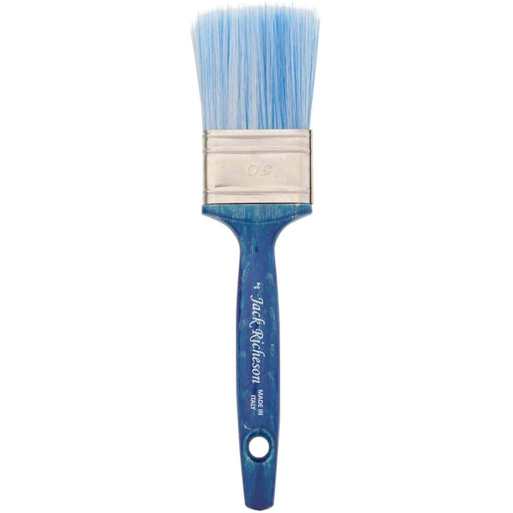 Synthetic Blue Flat Brush 2in