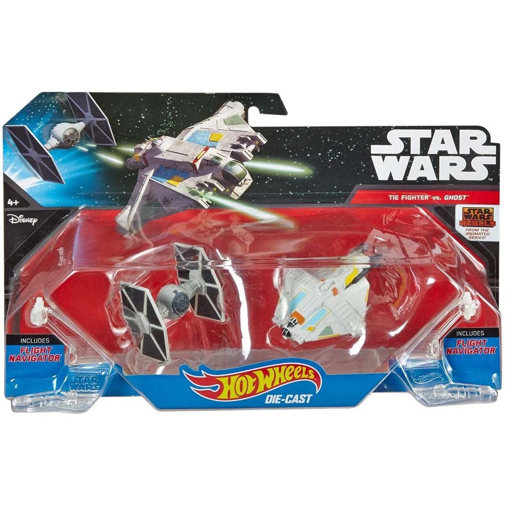 Star Wars Tie Fighter vs Ghost Hot Wheels Set