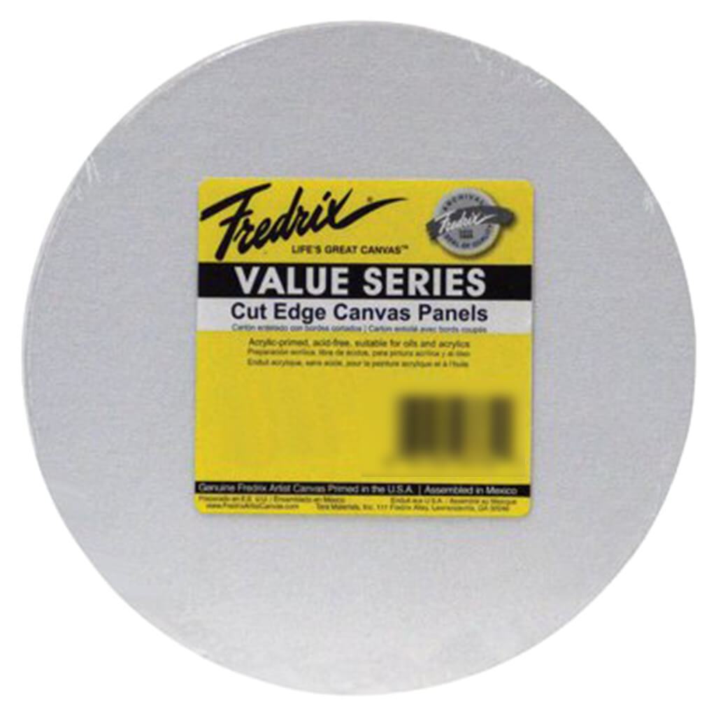 Cut Edge Canvas Panels 12in Round 25pkg