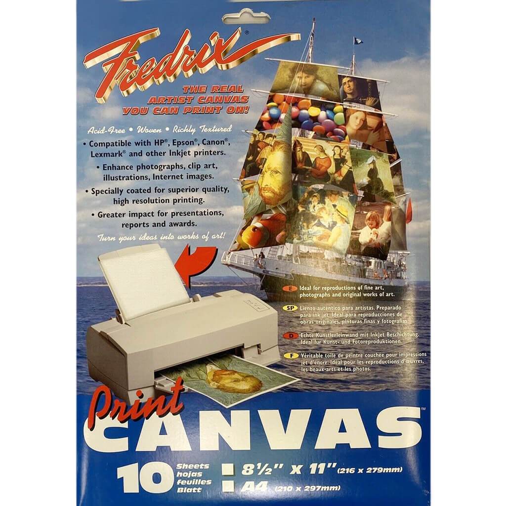 Desktop Inkjet Canvas 8.5in x 11in 10pk