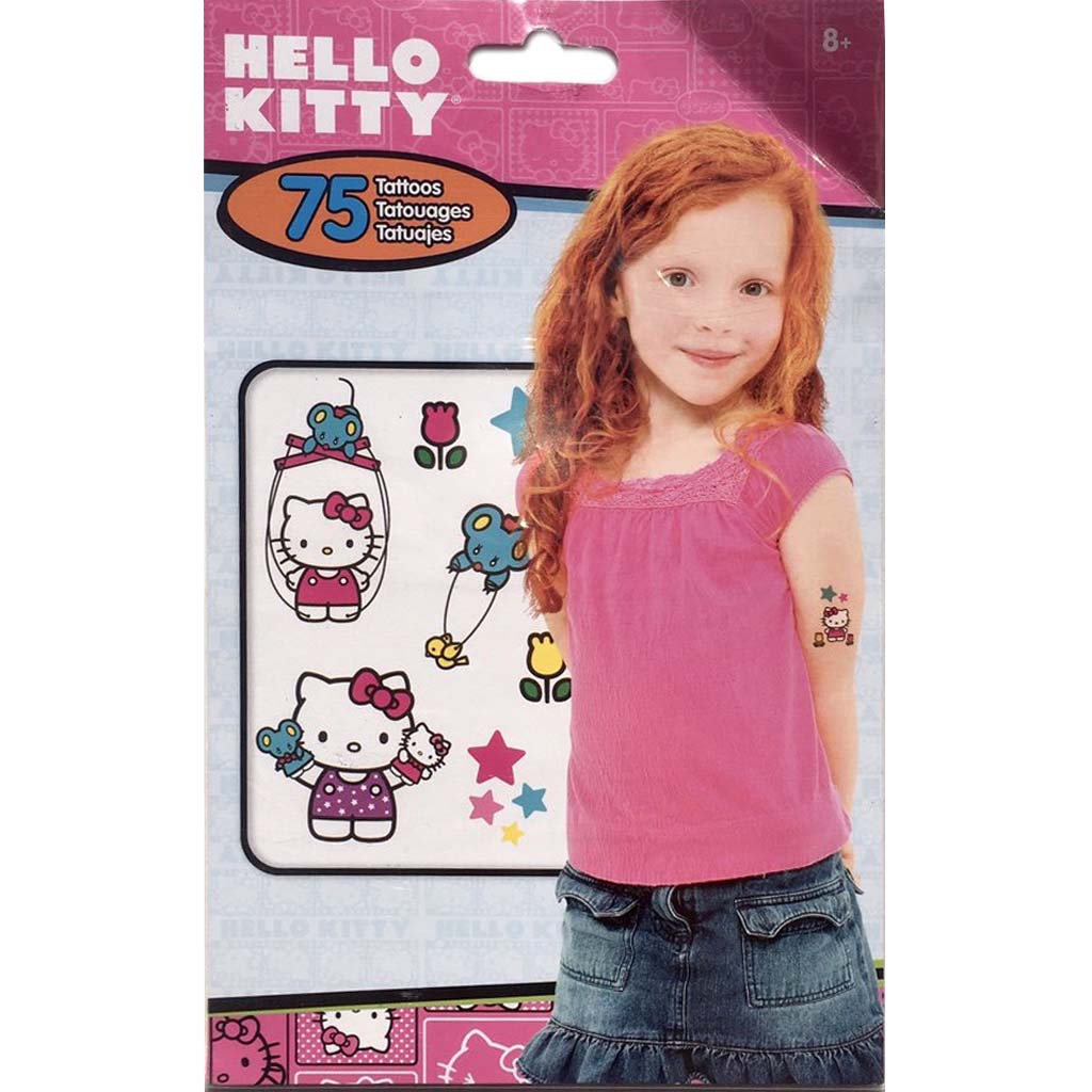 Hello Kitty Temporary Tattoos Book of 75