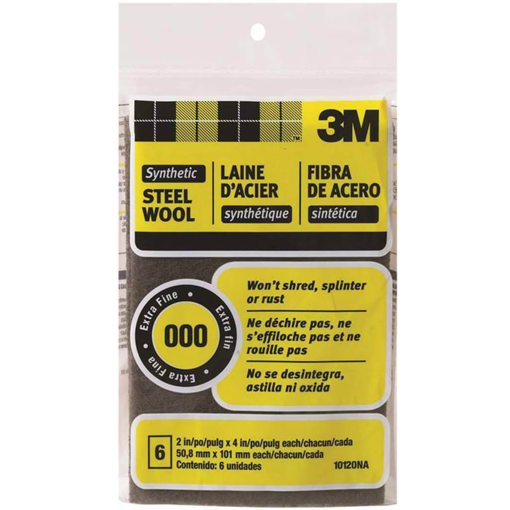 Steel Wool Extra Fine #000 Synthetic 2in x 4in