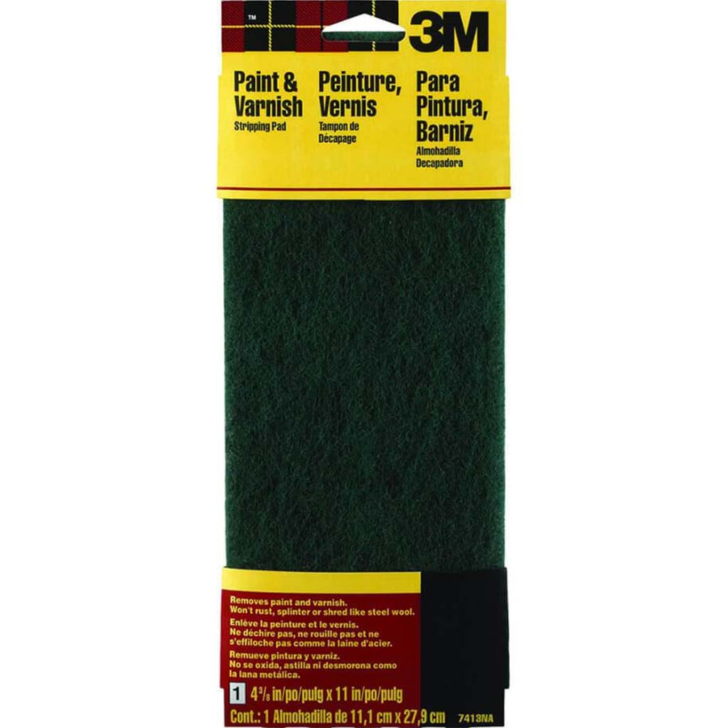 Hand Sanding Stripping Pad Green Coarse 4.375in x 11in 
