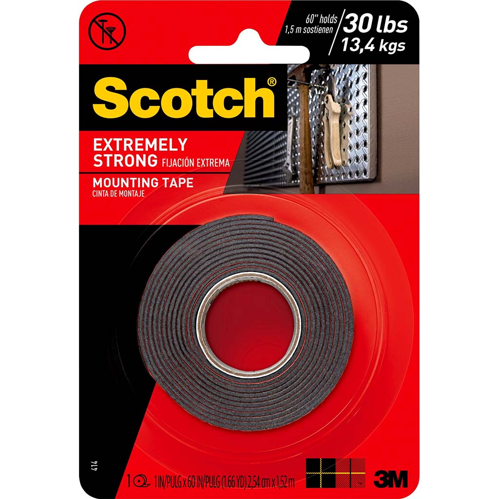 Scotch Extremely Strong Mounting Tape 1in x 400in 