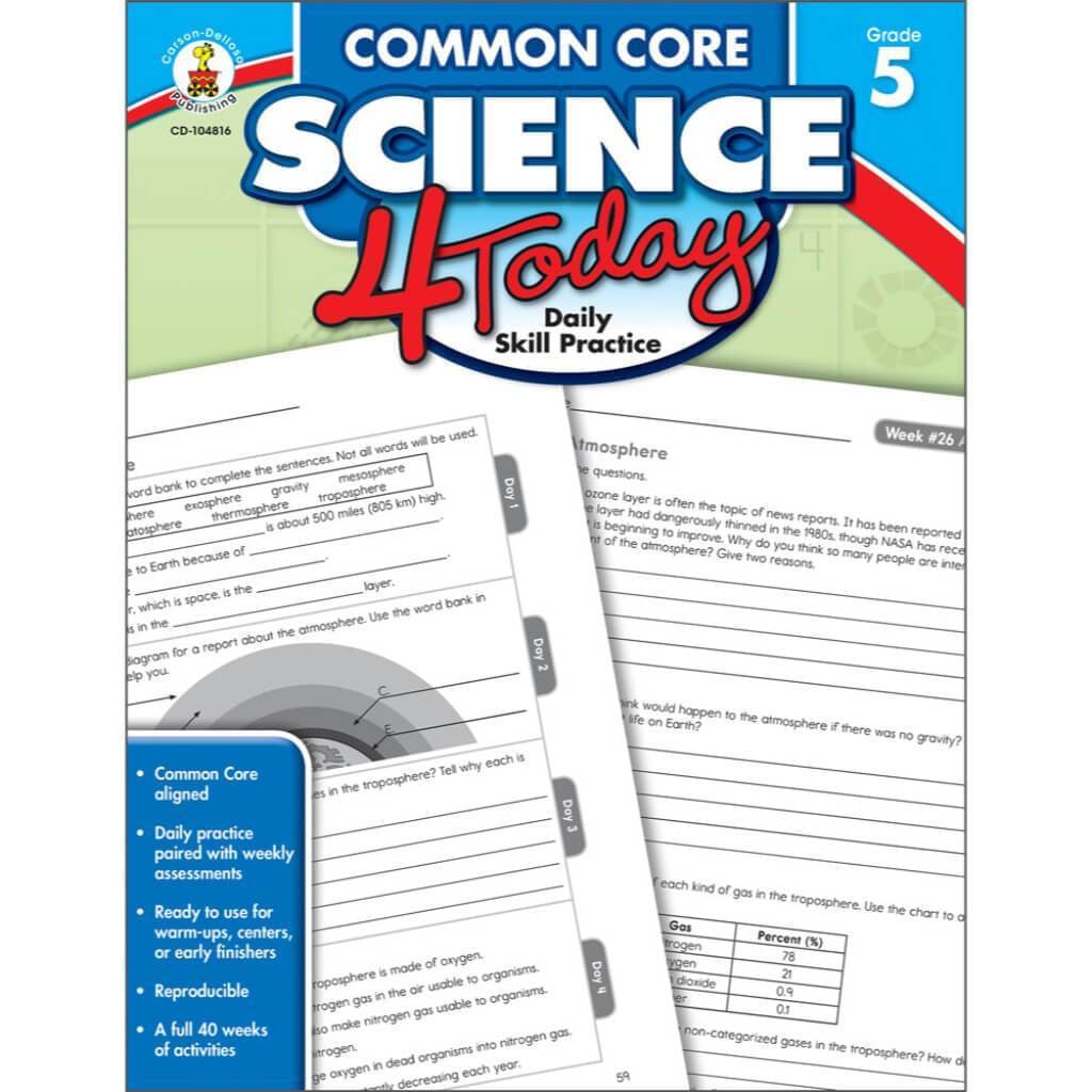 Common Core Science 4 Today Workbook Grade 5 