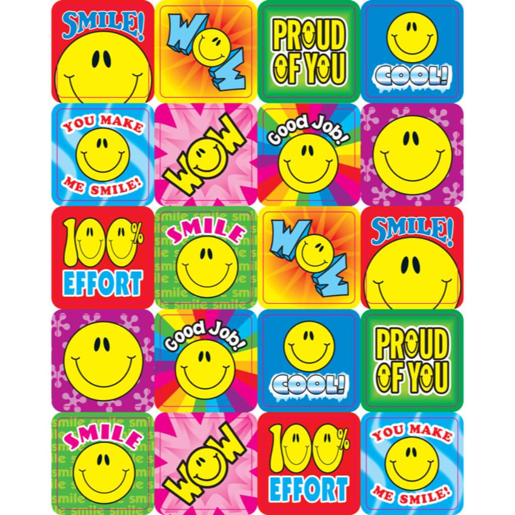 Smile Fun Motivational Stickers