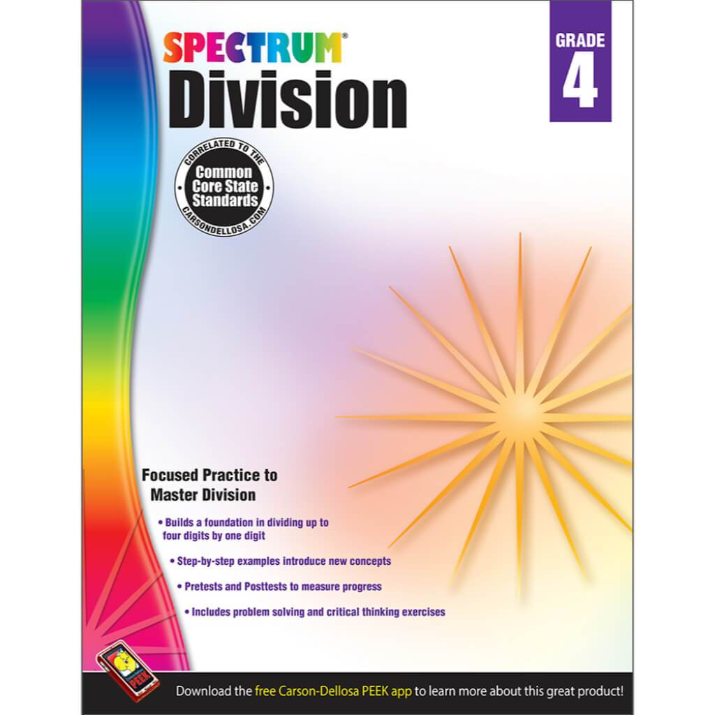 Spectrum Division Workbook Gr. 4 