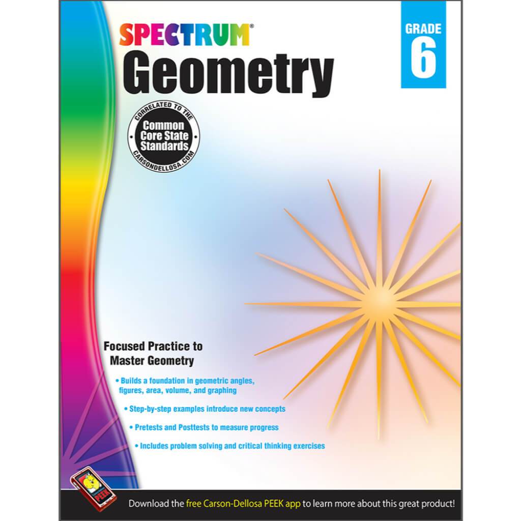 Spectrum Geometry Workbook Grade 6 