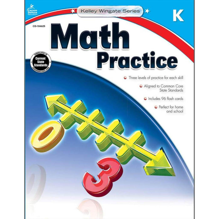 Math Practice Workbook Grade Kinder 