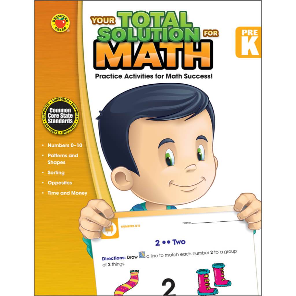 Your Total Solution Math Workbook Grade Pk 